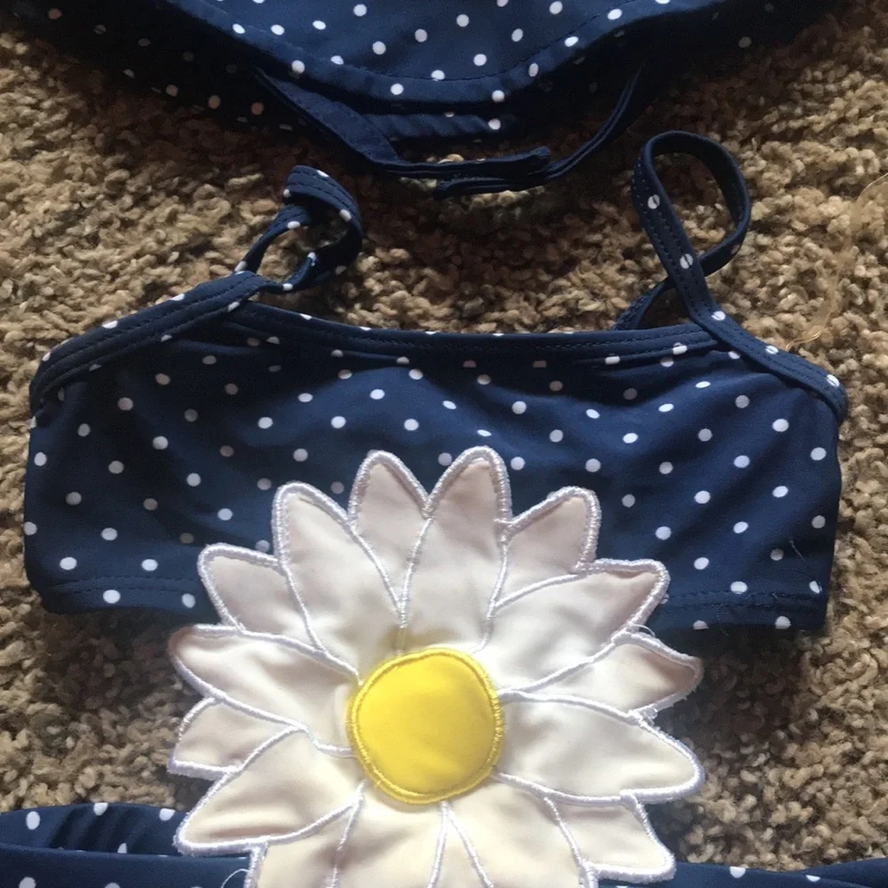 🎉HP🎉 Koala Baby Daisy One Piece Swim Suit with Matching Hat